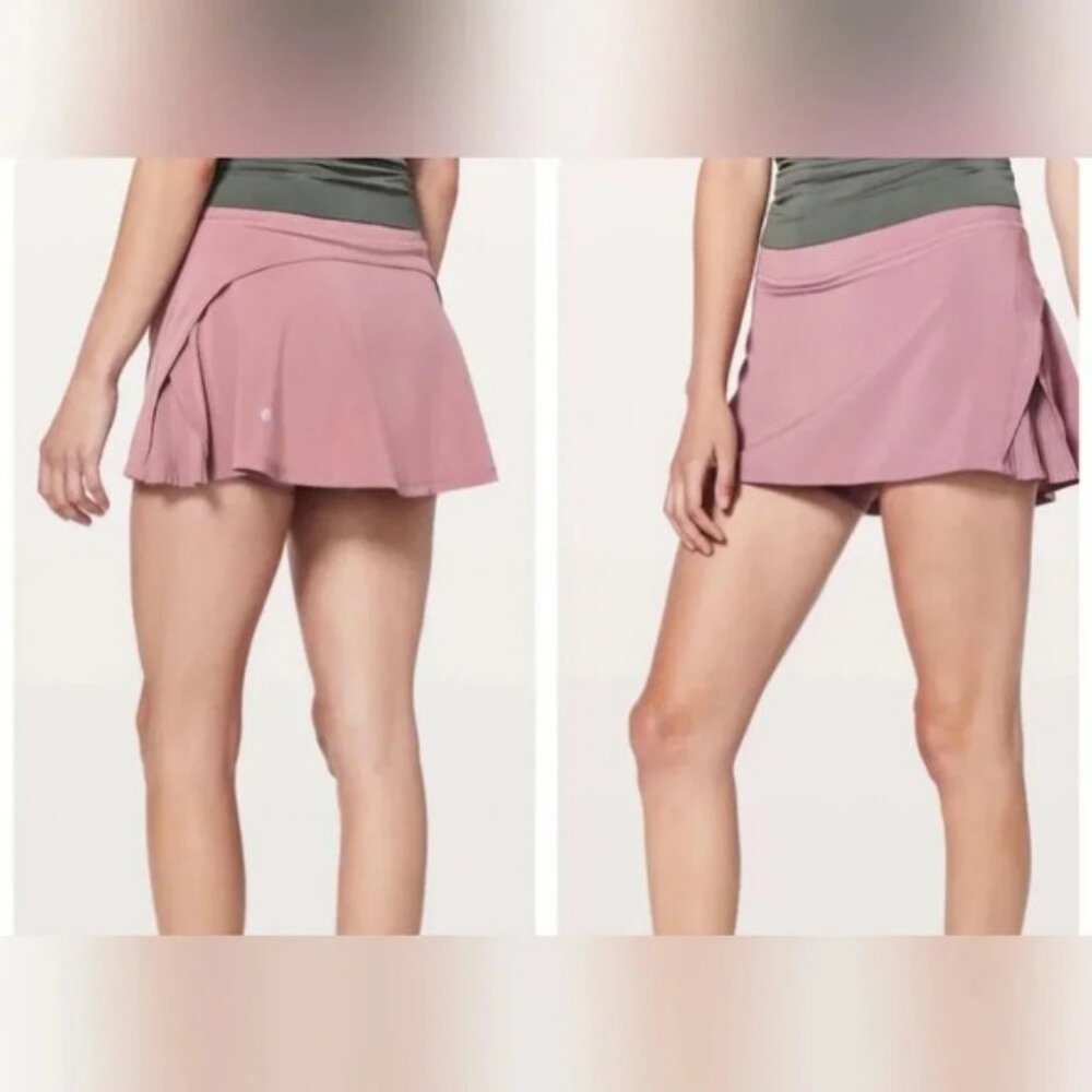 Lululemon Play Off The Pleats Skirt  Sz 6 Muted Pink